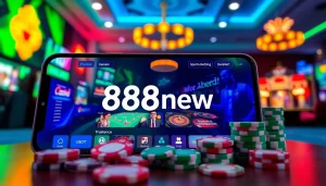 888new online casino environment showcasing diverse gaming options.
