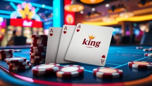 Engage with the thrilling poker action featuring 79king playing cards and vibrant casino elements.