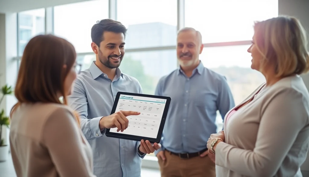 Compare Life insurance options with trusted advisor during consultation session.