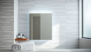 Opt for a modern sonni Spiegelschrank, featuring stylish LED lighting and practical design details.
