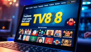 TV88 online betting platform showcasing user-friendly interface and diverse gaming options.