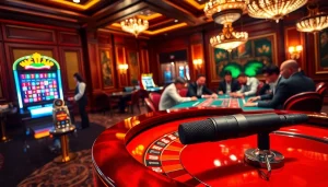 Engaging players at a casino table while the MV88 microphone captures the excitement of the game.