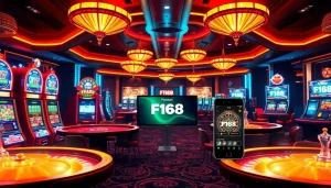 Experience the excitement of gambling at https://f1682.email/ with vibrant slot machines and poker tables.