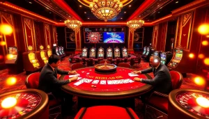 Experience the excitement at khela88 casino with vibrant tables and eager players.