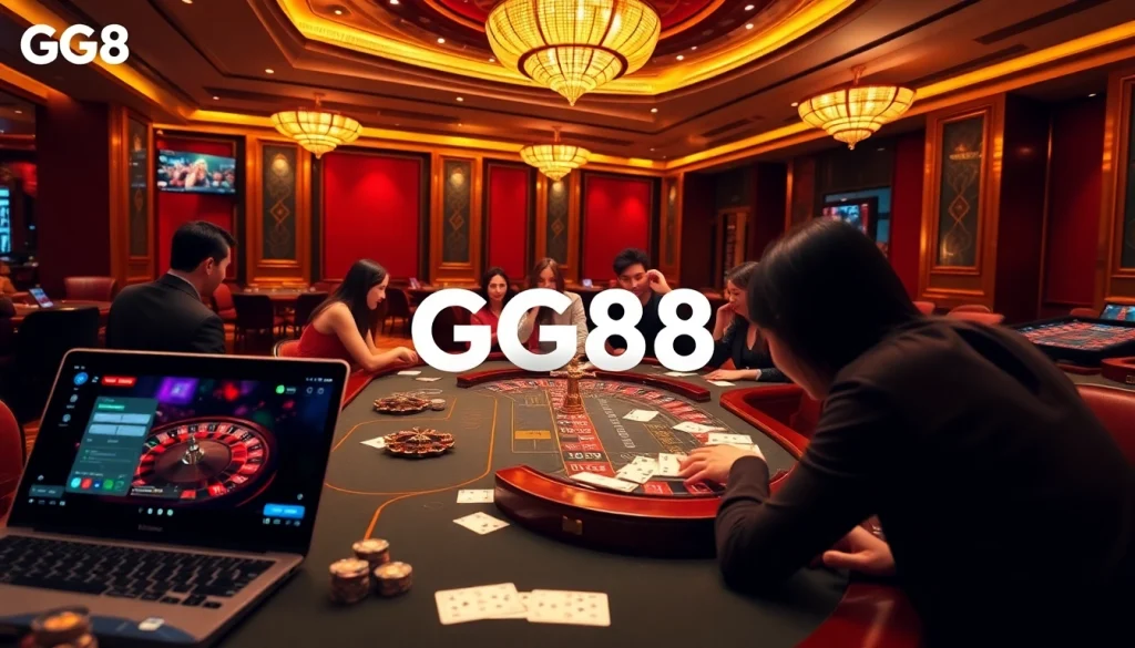 Experience the excitement of online betting at trang chủ gg88 with vibrant casino graphics and engaging gameplay.