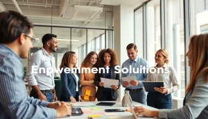 Empowerment Solutions team collaborating on innovative projects in a modern office.