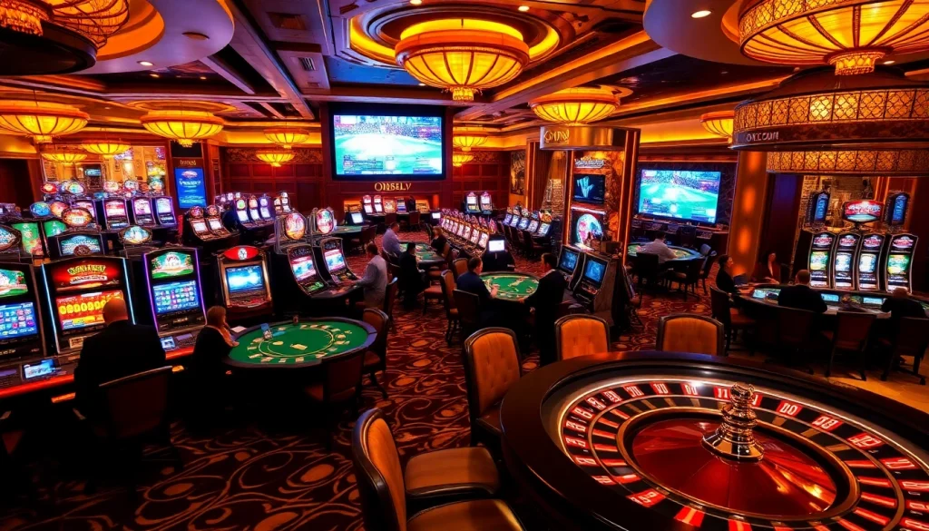 Experience online casinos at OK365LV.COM with vibrant gaming tables and thrilling slot machines.