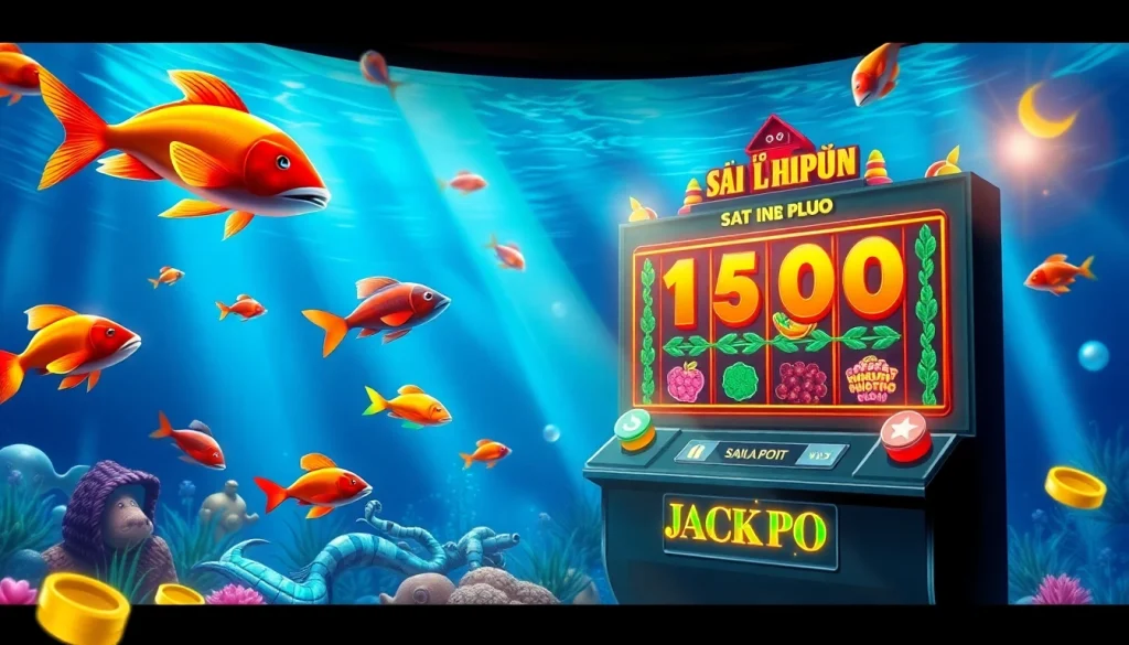 Experience game bắn cá đổi thưởng with vibrant visuals and exciting gameplay in an underwater setting.
