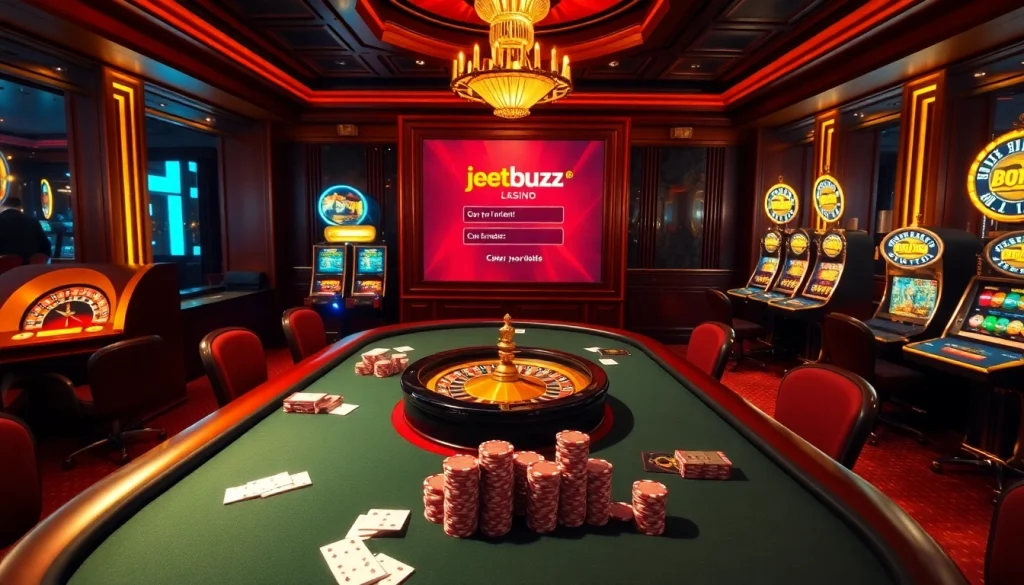 Experience the thrill of jeetbuzz লগইন at an elegant casino with poker and roulette.