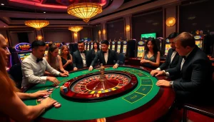 Experience the thrill of winning at tg88.com with an exhilarating casino scene showcasing a dynamic roulette game.
