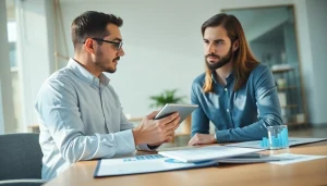 카드현금화 방법 상담 중인 금융 전문가와 고객의 모습