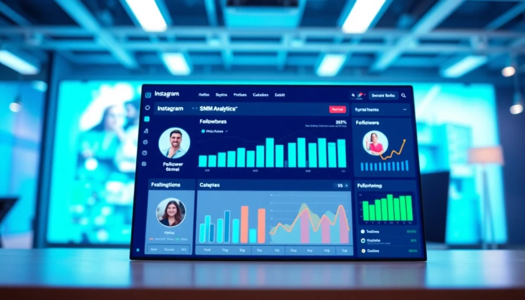 Maximize visibility with an engaging Instagram smm panel display showcasing analytics and metrics.