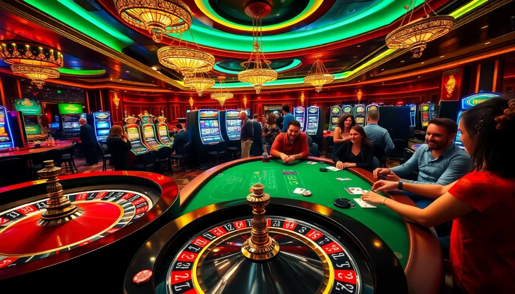 Exciting casino gaming with roulette and poker elements featuring 789win13 and vibrant atmosphere.