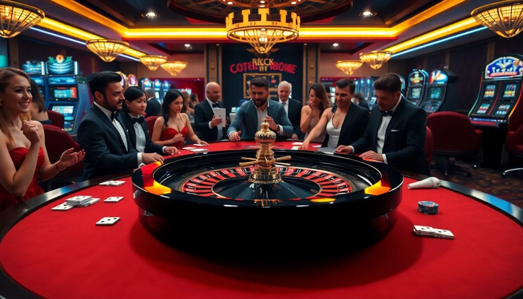 Experience the excitement of Nhà cái SC88 with players enjoying a lively roulette game.