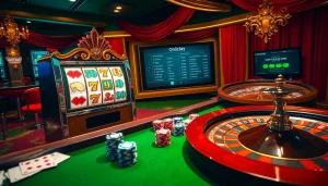 Experience thrilling games at Onicplay with vibrant slot machines and roulette.