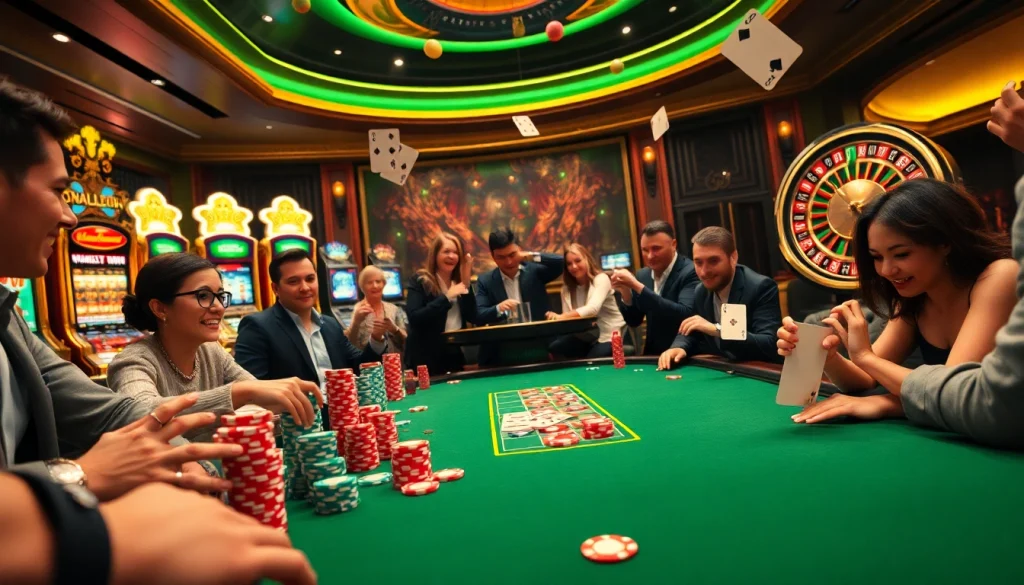 Experience the thrill of indoxxi at a luxurious casino table with vibrant poker chips and golden ambiance.