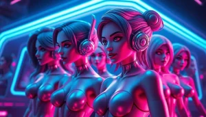 Engaging digital artwork of a customizable character AI NSFW platform featuring diverse avatars.