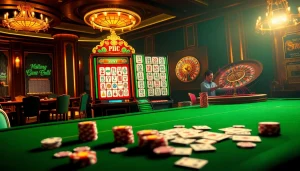 Engage with the exciting mahjong slot demo at a luxury casino, showcasing vibrant gameplay with professional thrill.