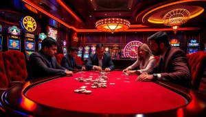 Exciting poker action at the MM88 COM casino, showcasing vibrant chips and high-stakes gameplay.