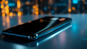 Samsung Galaxy S8 showcasing its stunning edge-to-edge display with photorealistic details and modern design.