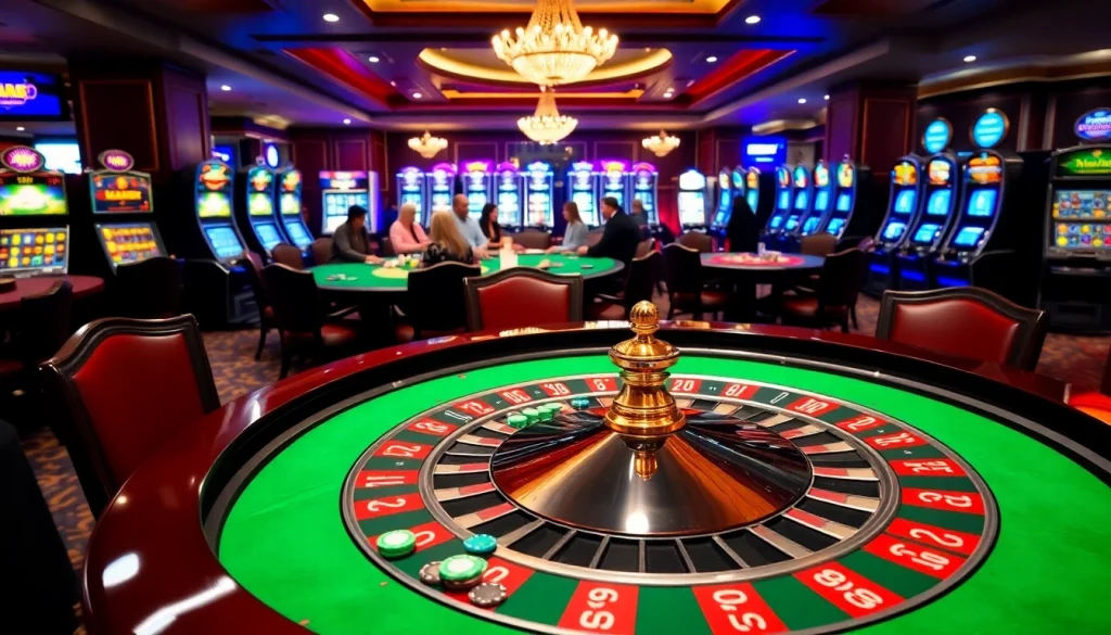 Players enjoying high-stakes action at a luxurious casino table on https://xx88.nl/ with vibrant chips and cards.