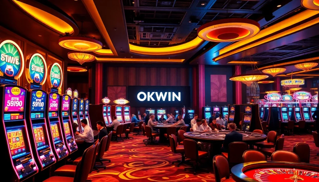 Experience the thrill of OKWIN with vibrant casino games, high-stakes play, and luxury atmosphere.