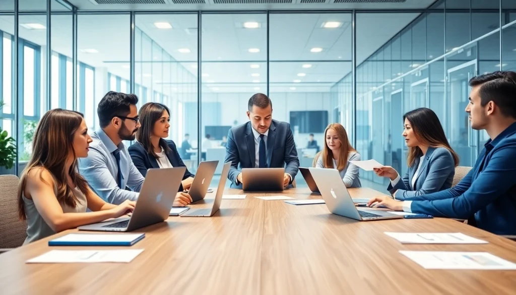 Strategic discussion on where to post sales jobs in a modern office environment.