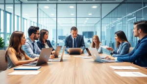 Strategic discussion on where to post sales jobs in a modern office environment.