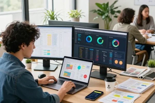 Boost your marketing insights with dianneprice.com in a vibrant digital workspace.